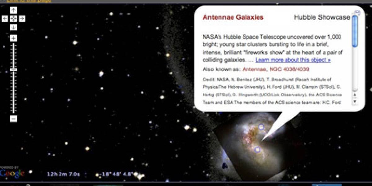 Transforma tu navegador en una nave espacial con Google Sky