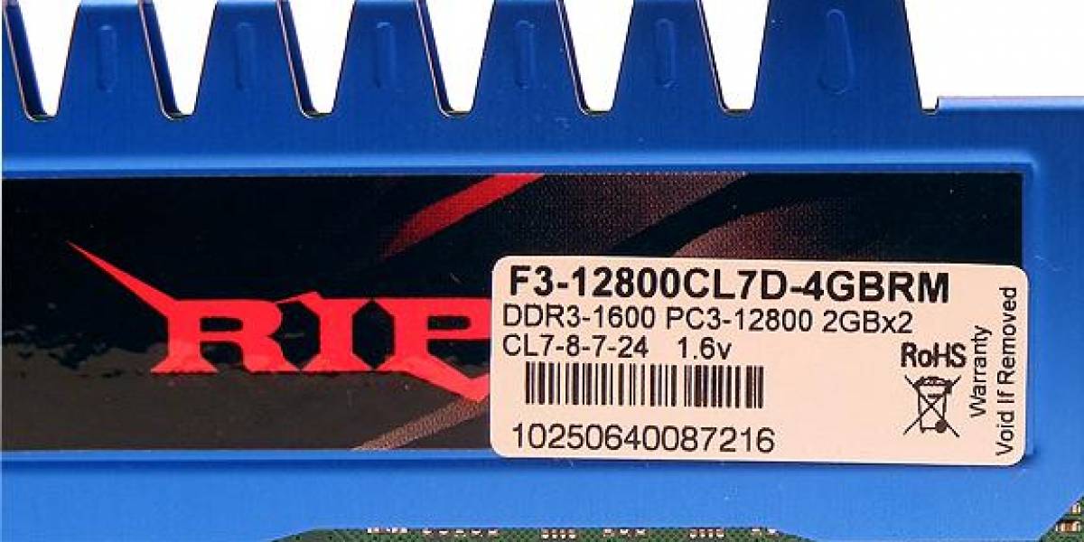G.Skill Ripjaws F3-12800 CL7 2x2GB