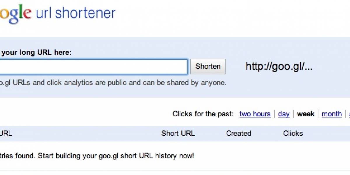 Acortador de URLs de Google ahora disponible para las masas
