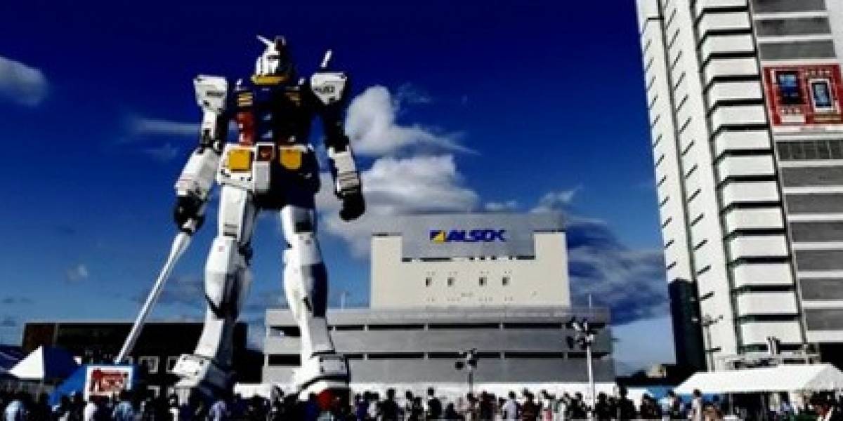 Gundam gigante y el paso del tiempo (Video)