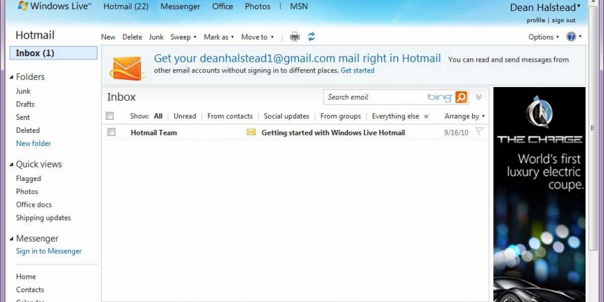 Microsoft Hotmail/Windows Live ahora con soporte a correo POP