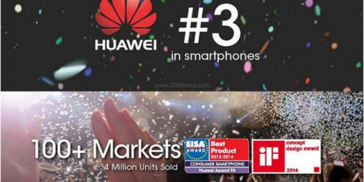 Huawei es ahora el tercer mayor fabricante de smartphones