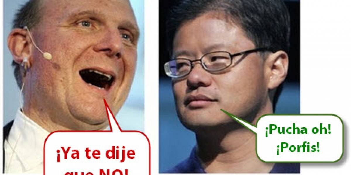 Steve Ballmer a Jerry Yang: "No"