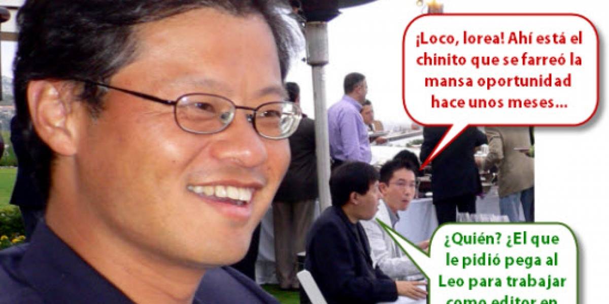 Jerry Yang se arrodilla frente a Microsoft