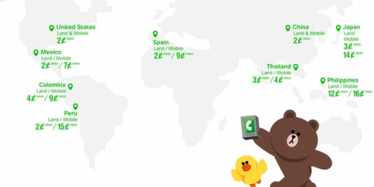 LINE abre su servicio de llamadas de voz pagadas en varios países de Latinoamérica