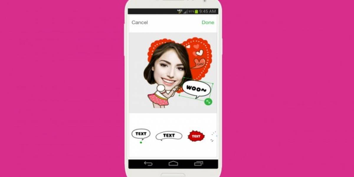 LINE presenta ycon, una app para crear Selfie Stickers