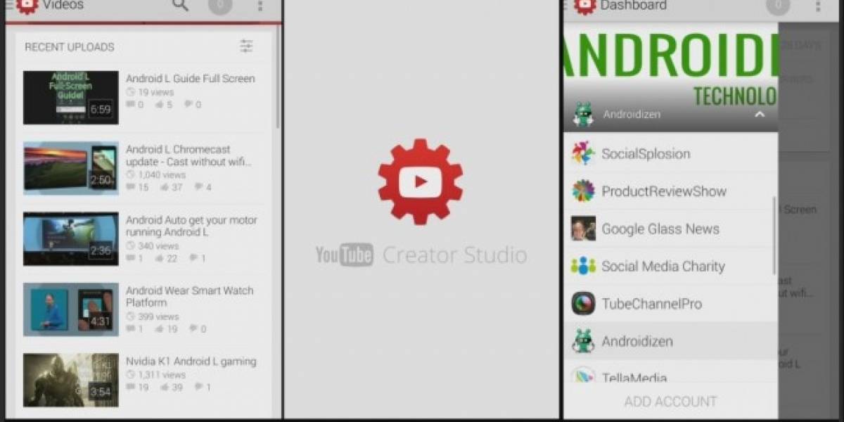 Google lanza YouTube Creator Studio para gestionar canales desde Android