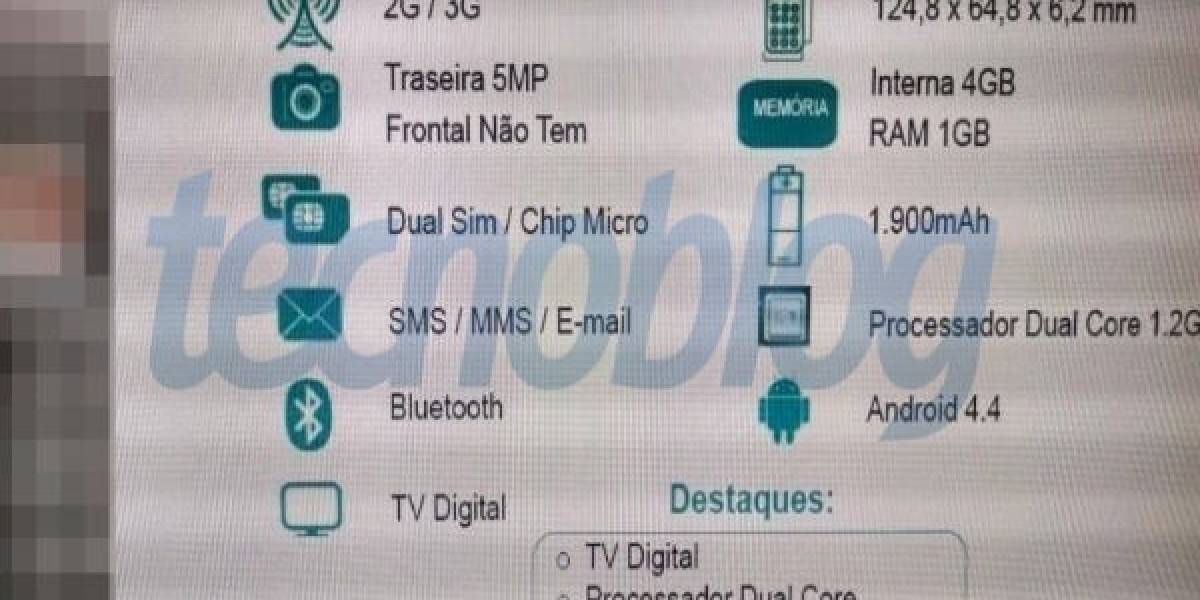 Filtran datos del venidero Moto E, un smartphone económico y ultra delgado