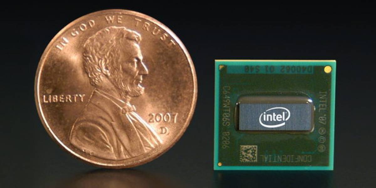 El de Intel es así de pequeño