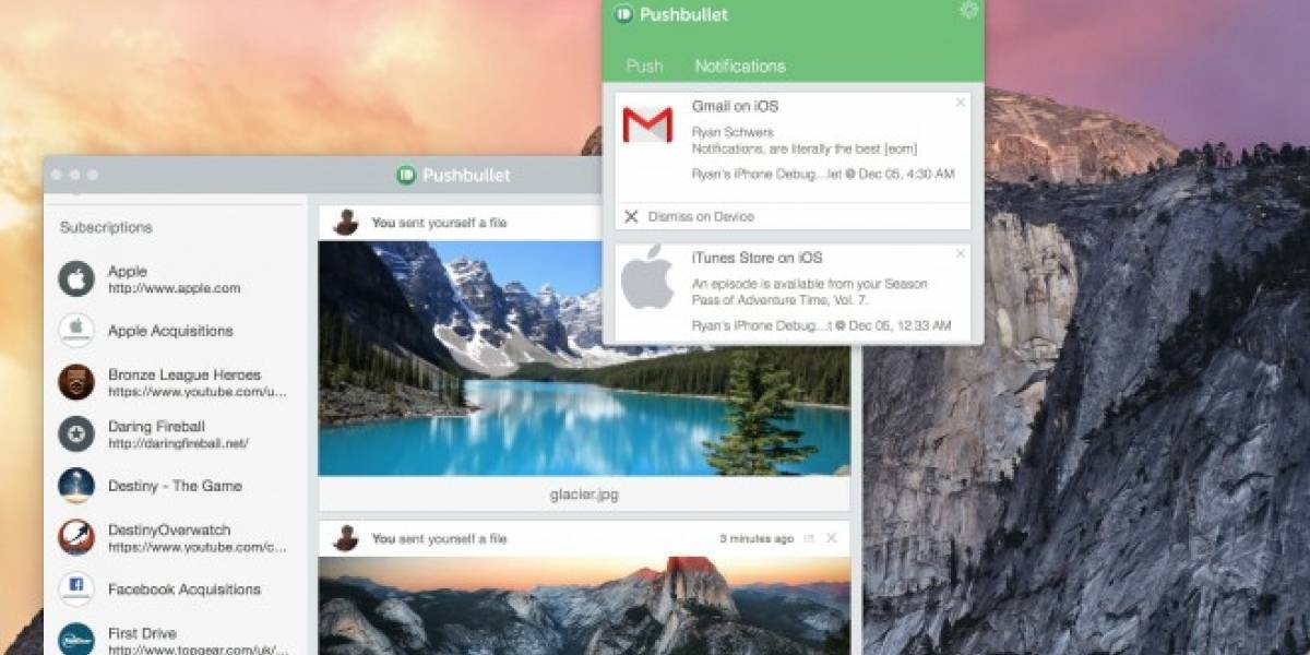 Pushbullet llega al iPad y Mac OS X