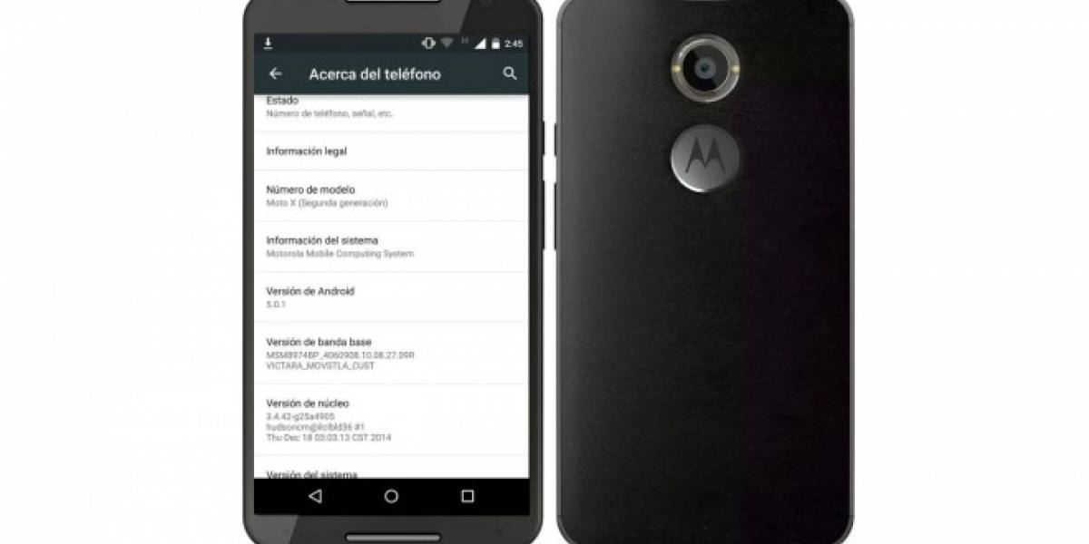 Motorola Moto X 2014 de Movistar Chile ya comienza a recibir su actualización a Android Lollipop