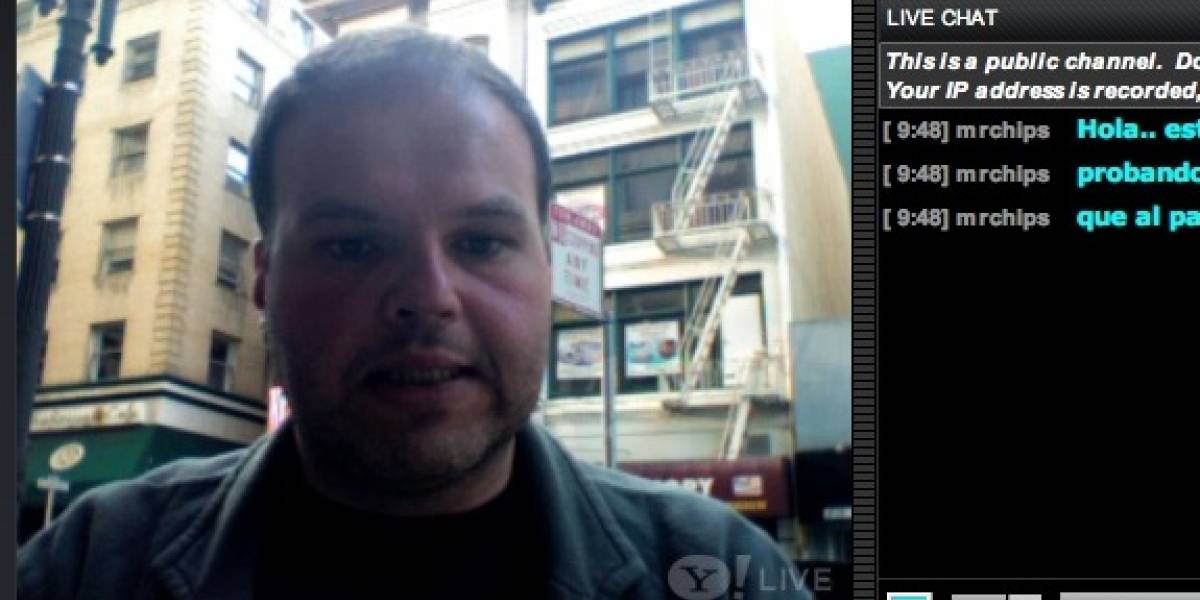 En vivo desde las calles de San Francisco, probando Yahoo Live!