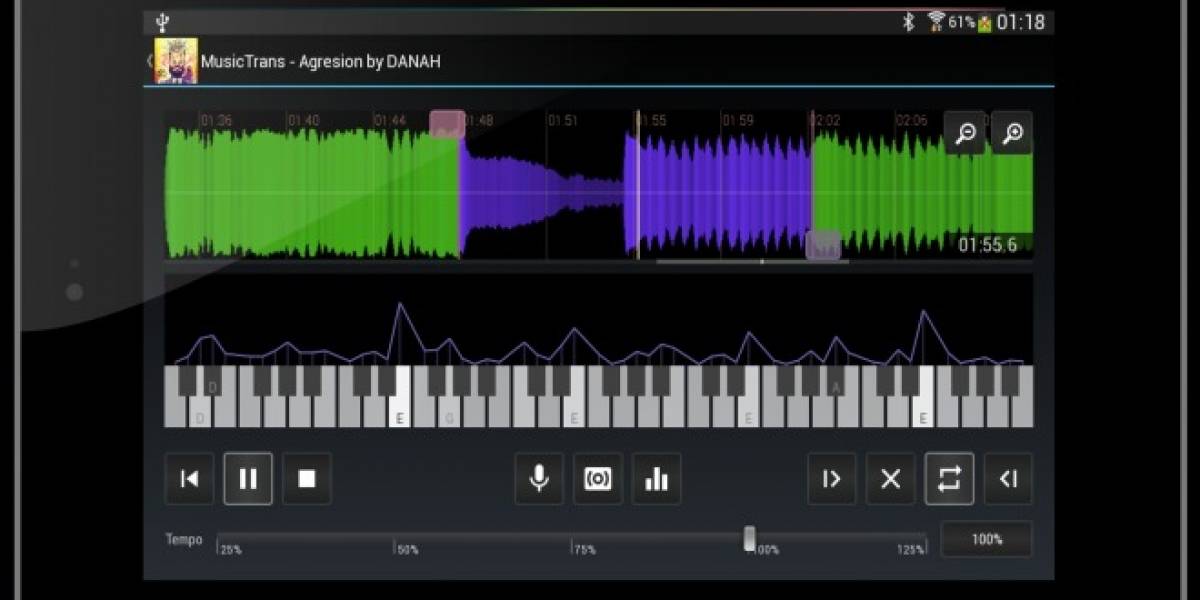 MusicTrans, una herramienta de análisis y aprendizaje musical para Android