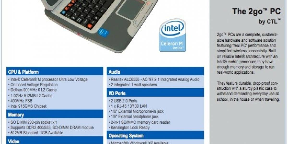 2go PC: El nuevo subnotebook de Intel