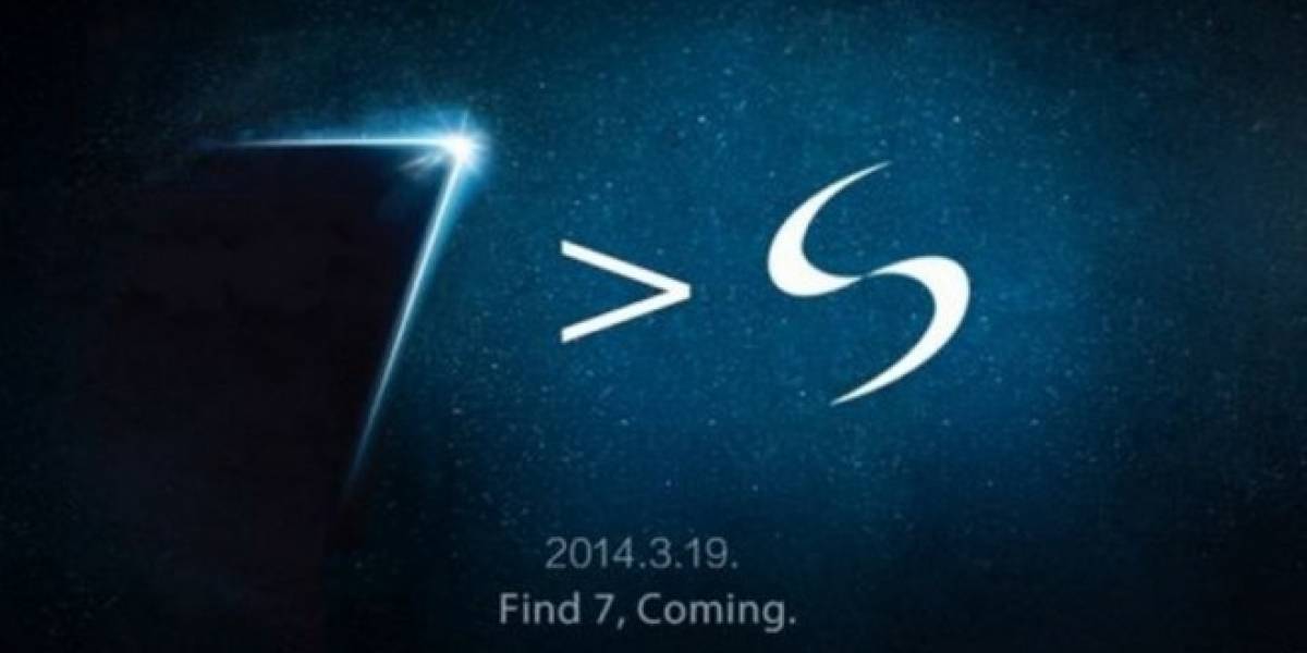Oppo se burla del Samsung Galaxy S5 en su aviso teaser de su nuevo Find 7