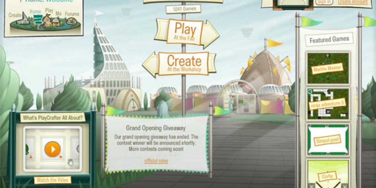 Playcrafter: Crea tus propios juegos en Flash online