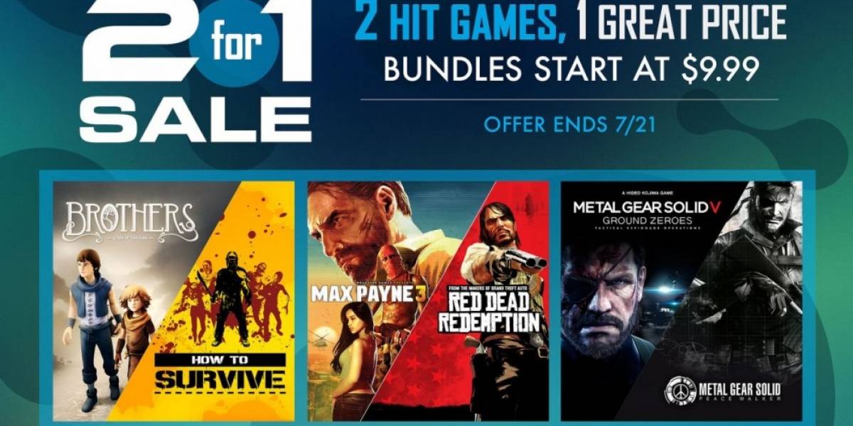 Sony anuncia venta especial de 2 por 1 en PlayStation Store