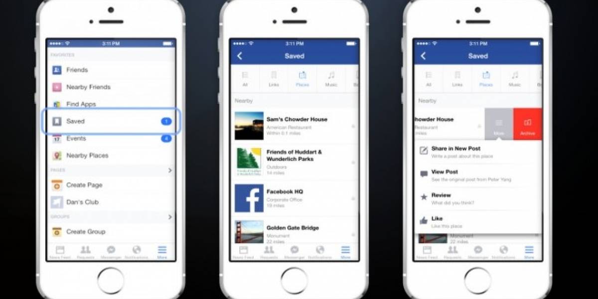 Facebook anuncia Save on Facebook, para guardar contenido y verlo más tarde