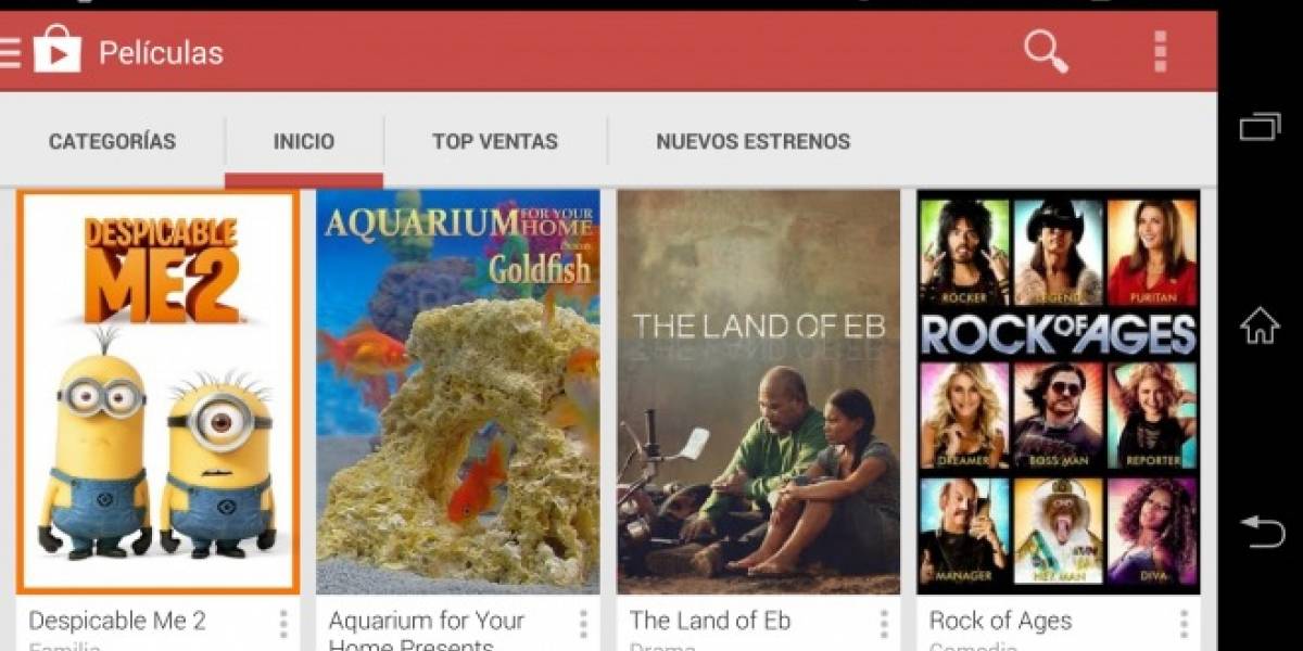 Play Movies ahora disponible en Google Play Store de Chile
