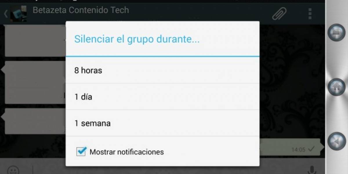 Beta de WhatsApp para Android permite eliminar notificaciones de grupos