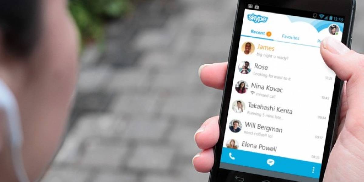 Nueva versión 5.0 de Skype llega a Android