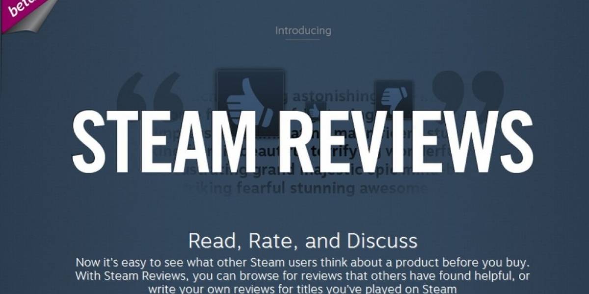 Steam lanza las Steam Reviews