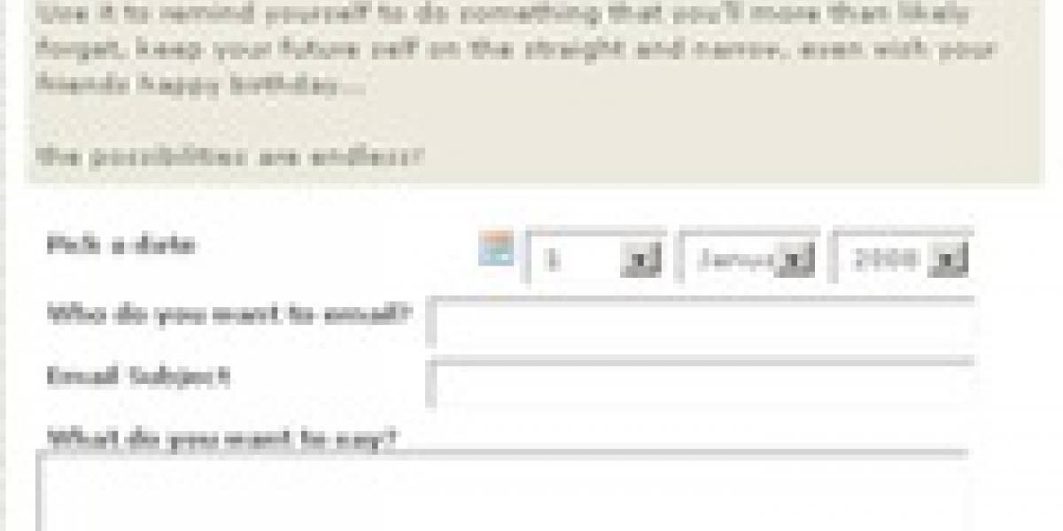 Time Machiner, mails al futuro