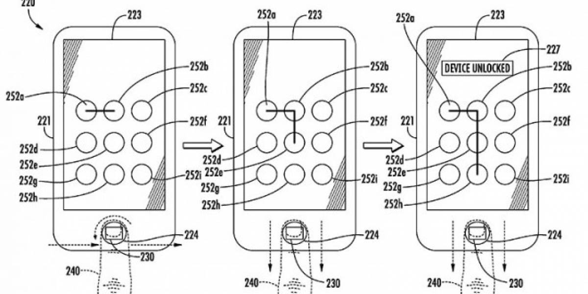 Apple solicita patente de combinación de Touch ID con el patrón de desbloqueo