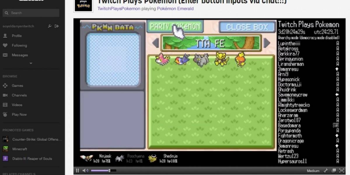 Twitch Plays Pokemon continuará mientras exista convocatoria
