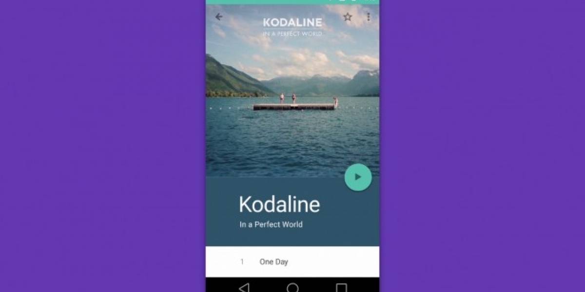Así será Play Music con Material Design de Google