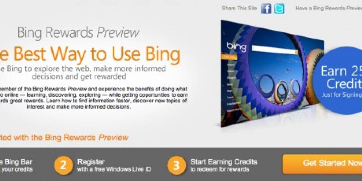 Bing te premiará por usar Bing