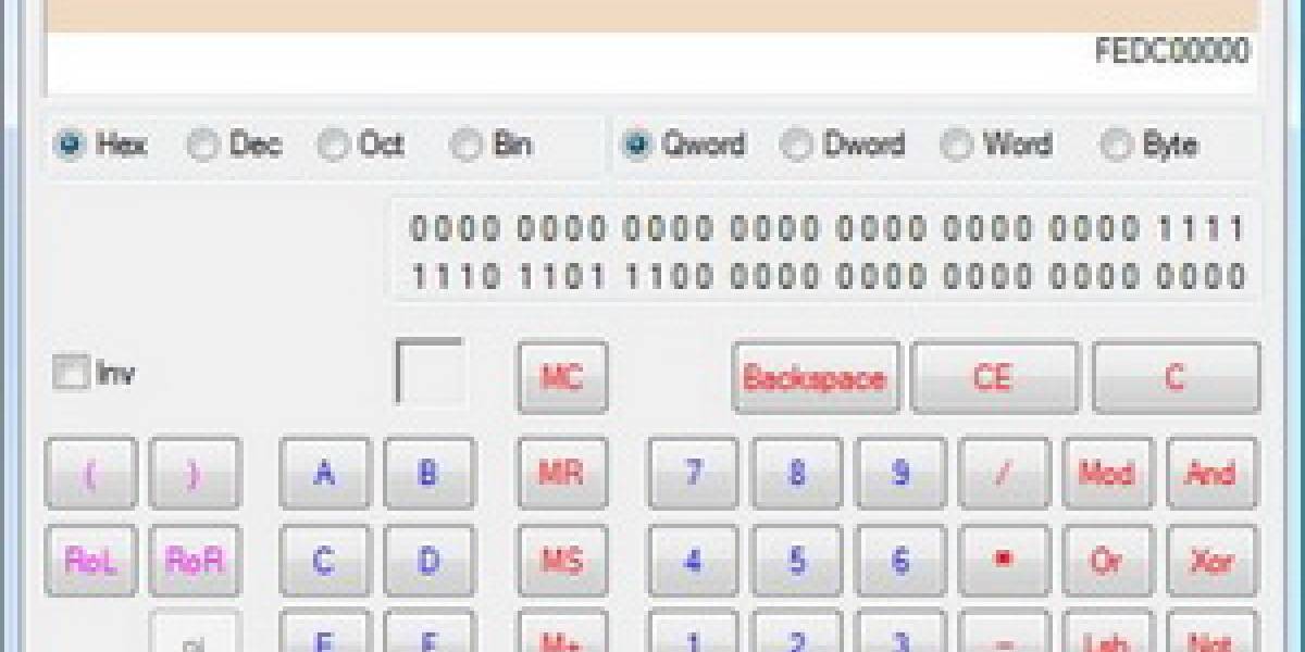 La calculadora de Windows 7