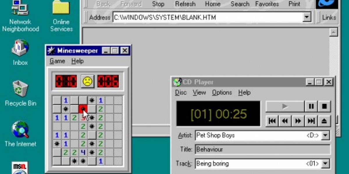 Felices 15 años, Windows 95