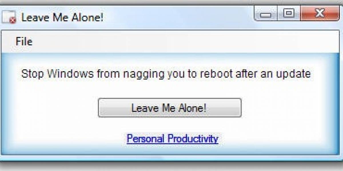 Leave Me Alone, para silenciar a Windows Update