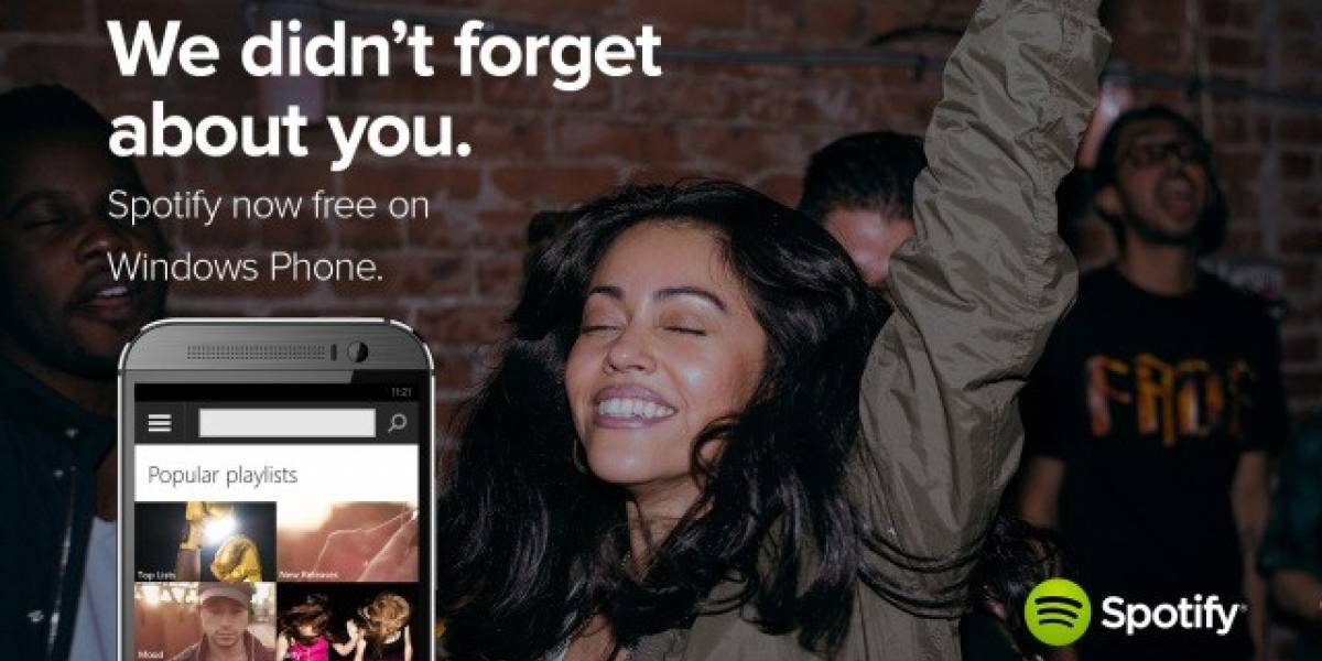 Spotify ahora también es gratis en Windows Phone