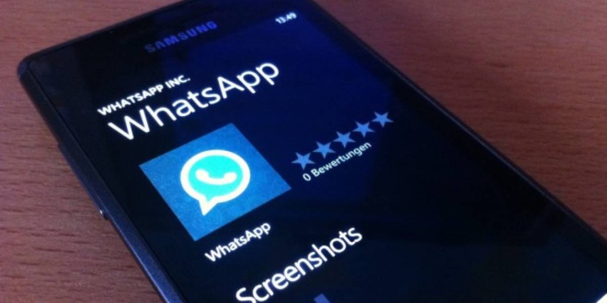 WhatsApp ya no está disponible para Windows Phone