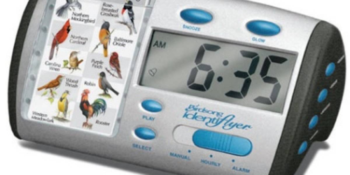 Despertador con sonido de pájaros
