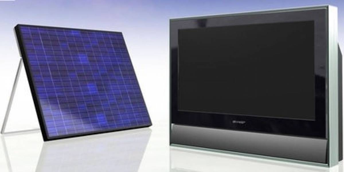 Televisor LCD con cargador solar