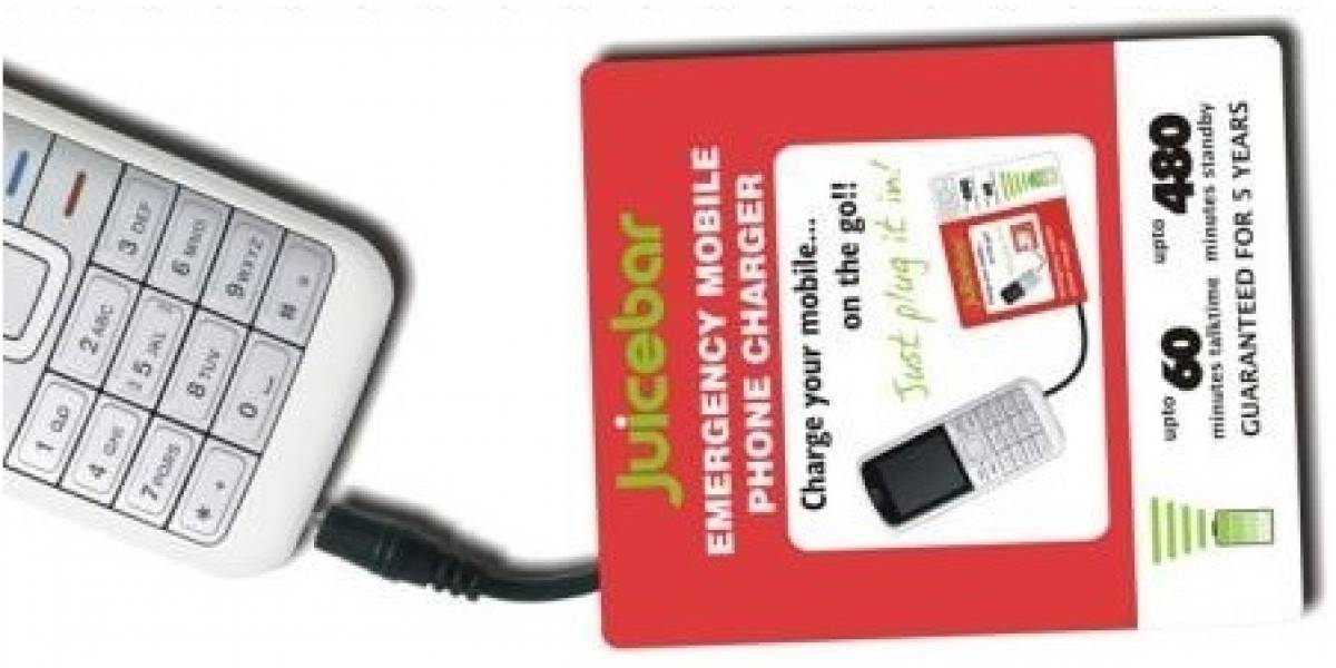 Juicebar: Cargador de emergencia para teléfonos celulares