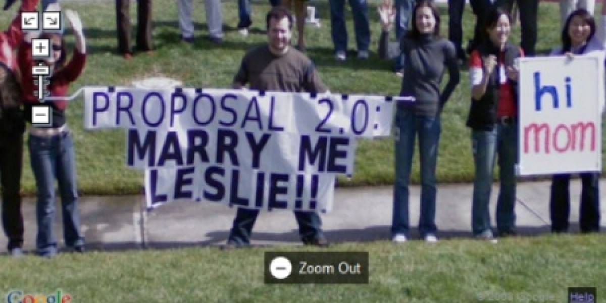 Google Street View sirve para pedir matrimonio