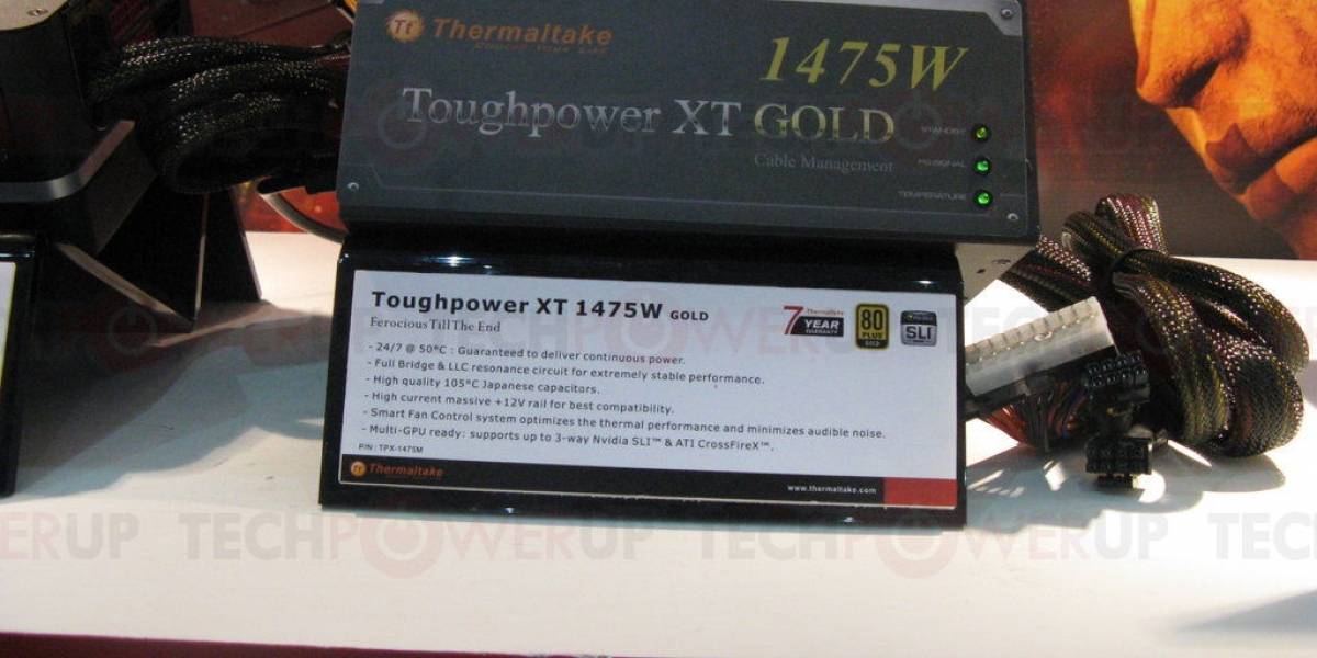 CTX2011: Thermaltake con tres interesantes Fuentes de Poder en vitrina