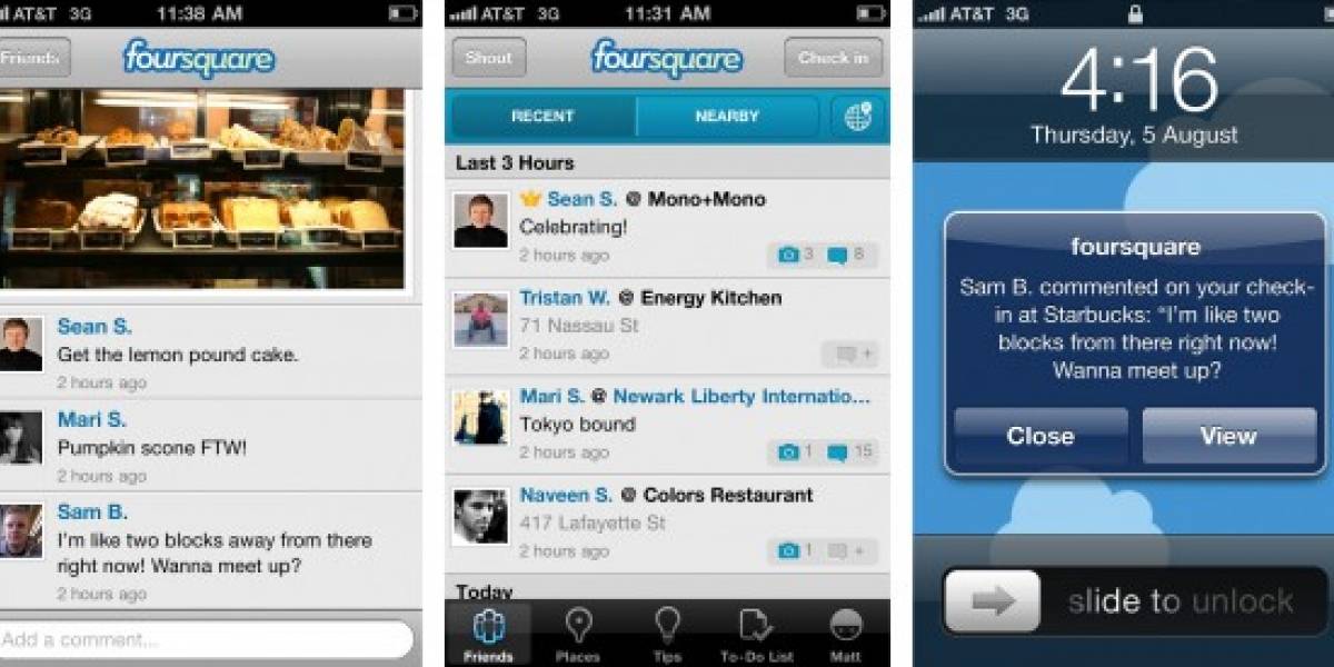 Foursquare agrega fotos y comentarios en su versión para iPhone