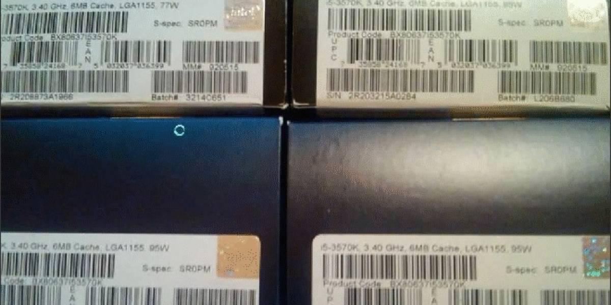 Core i7-3770K y Core i5-3570K con TDP de 77W avistados