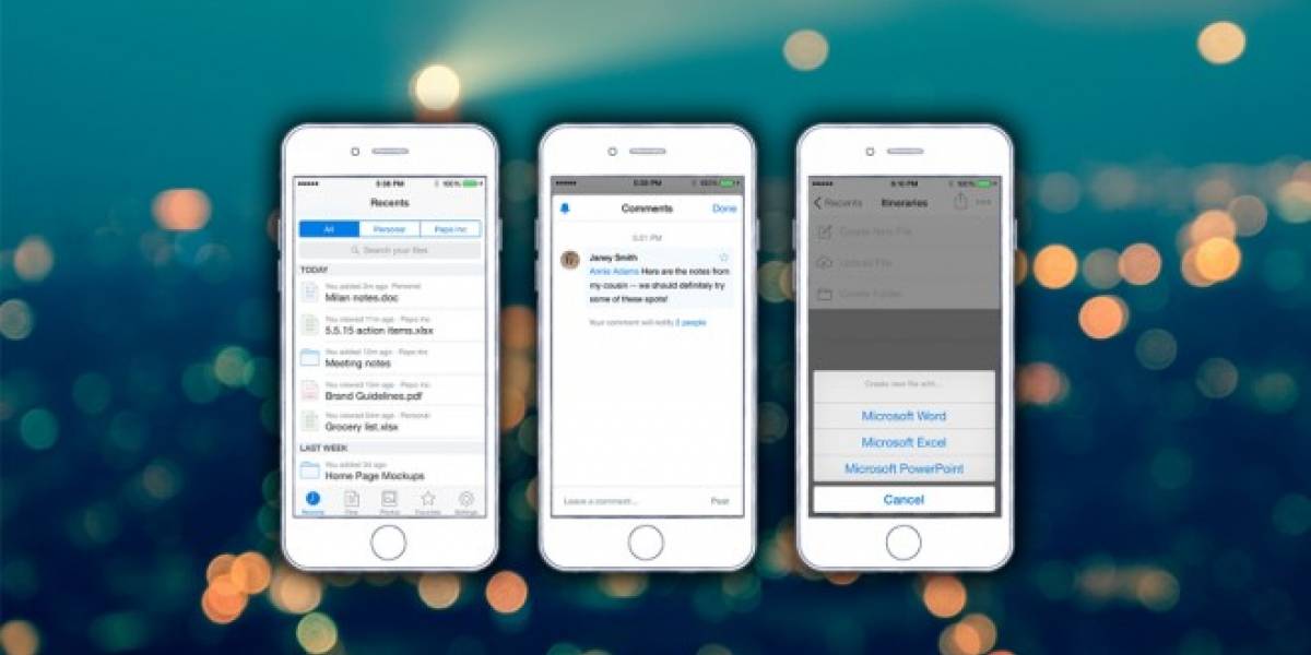 Dropbox para iOS se actualiza