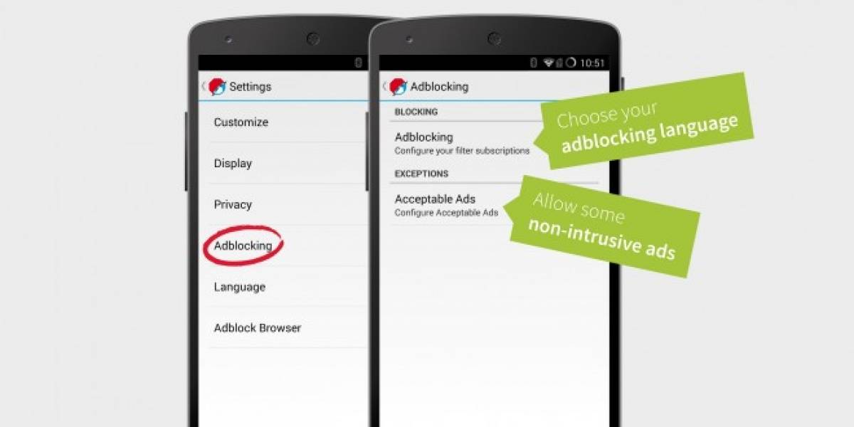 Adblock Browser bloquea publicidad en Android