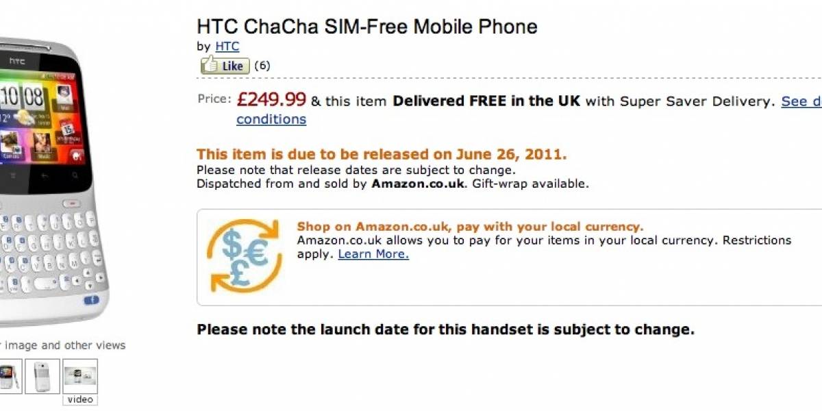 HTC Salsa y ChaCha ya en preventa en Amazon UK
