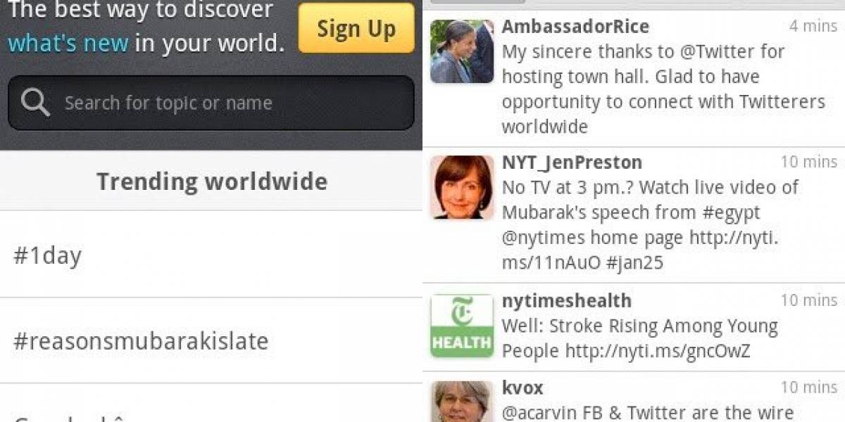 Disponible para Android Twitter 2.0