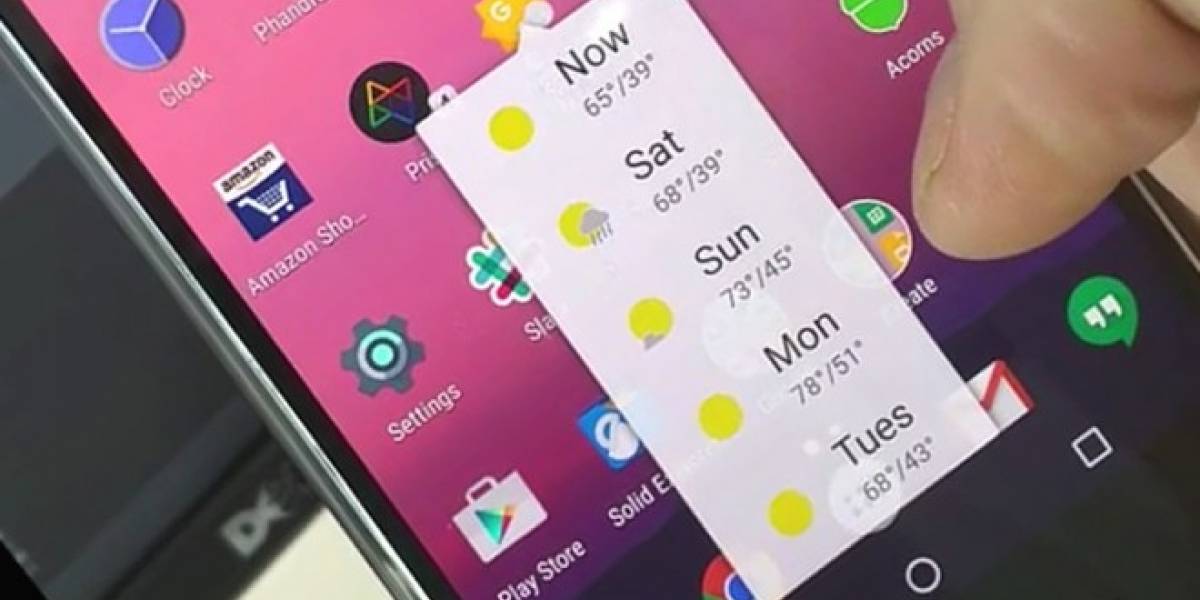 Así se ven los atajos similares al 3D Touch en Android N