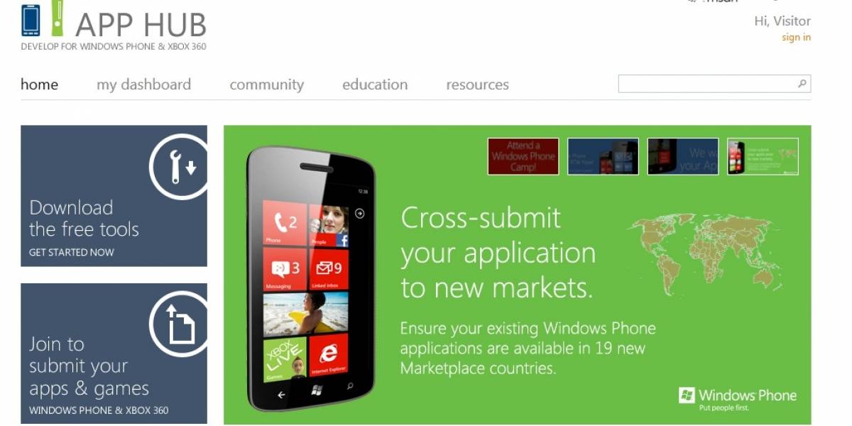 Ya se pueden certificar aplicaciones de Windows Phone 7 para el mercado de Argentina y Perú