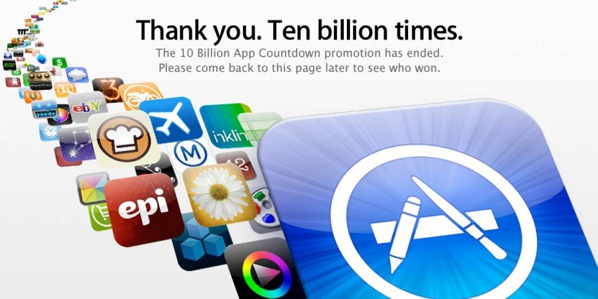 App Store de Apple alcanza finalmente las 10.000 millones de descargas